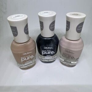 Sally Hanson Vegan Good Kind Pure Nail Polish Bundle Of 3 New 140 400 170